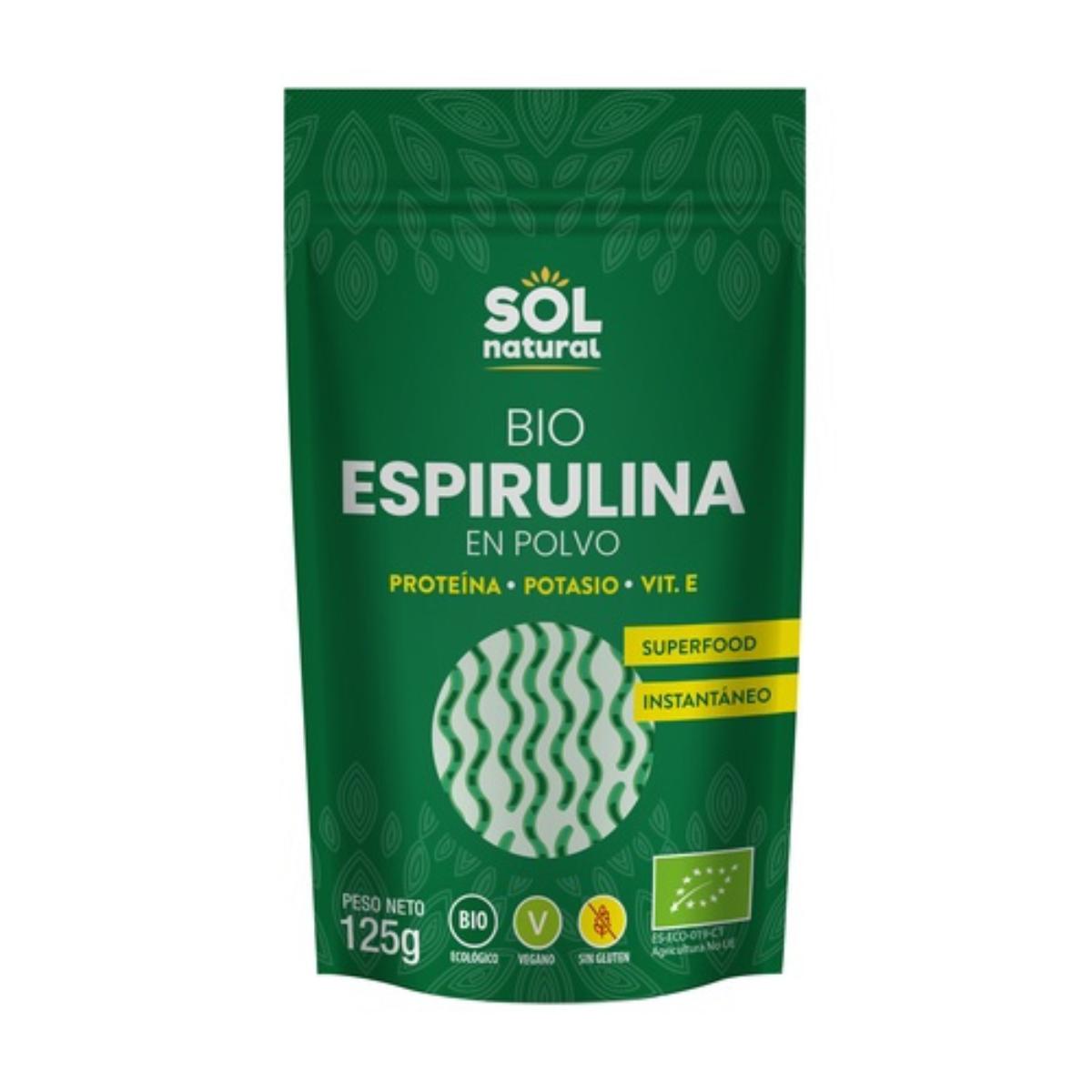 Sol Natural organic spirulina powder 125 g