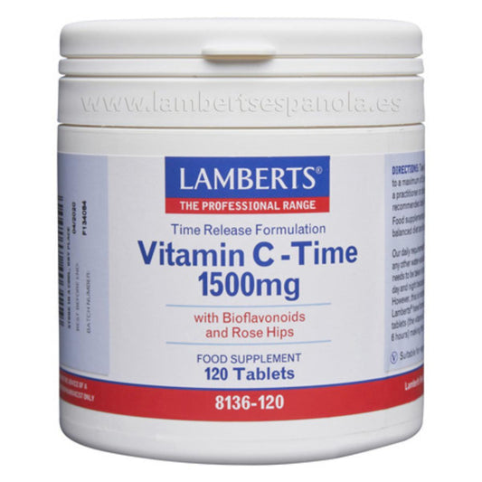 Vitamine C à libération prolongée 1500 mg Lamberts 120 comprimés