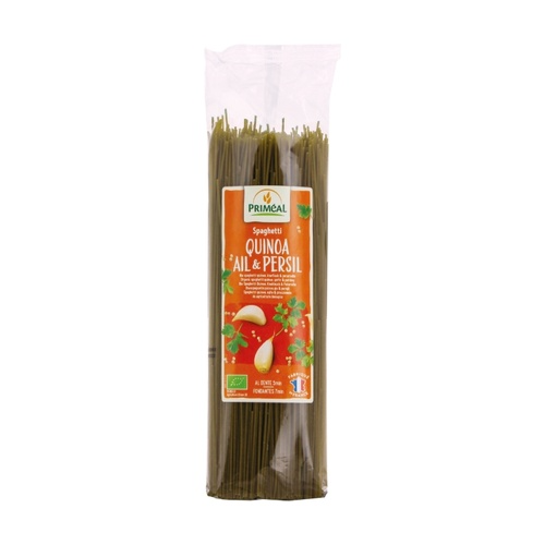 Spaghetti di grano, quinoa, aglio e prezzemolo BIO Priméal 500 g