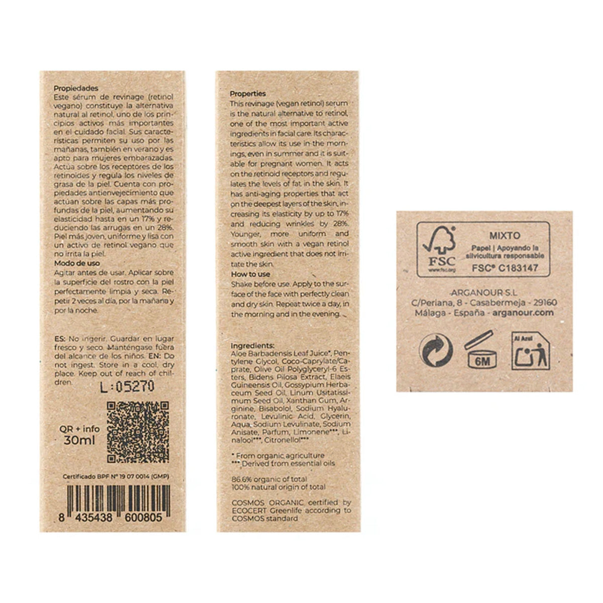 Gesichtsserum Balance Revinage, Arganour, 30 ml