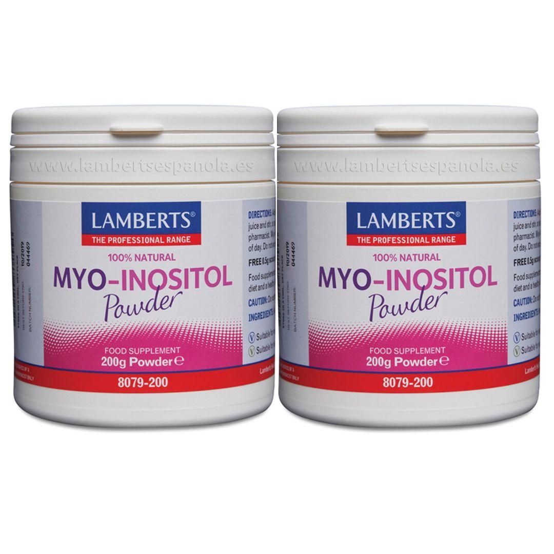 Pack of 2 MYO Inositol powder Lamberts 200 g