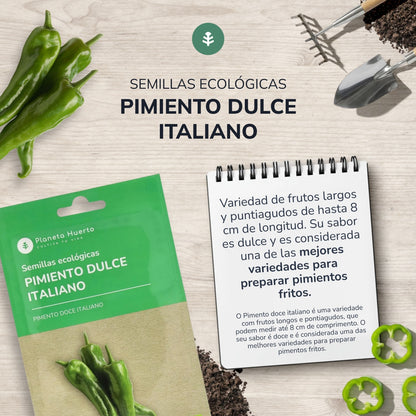 Organic seeds of Italian Sweet Pepper Planeta Huerto