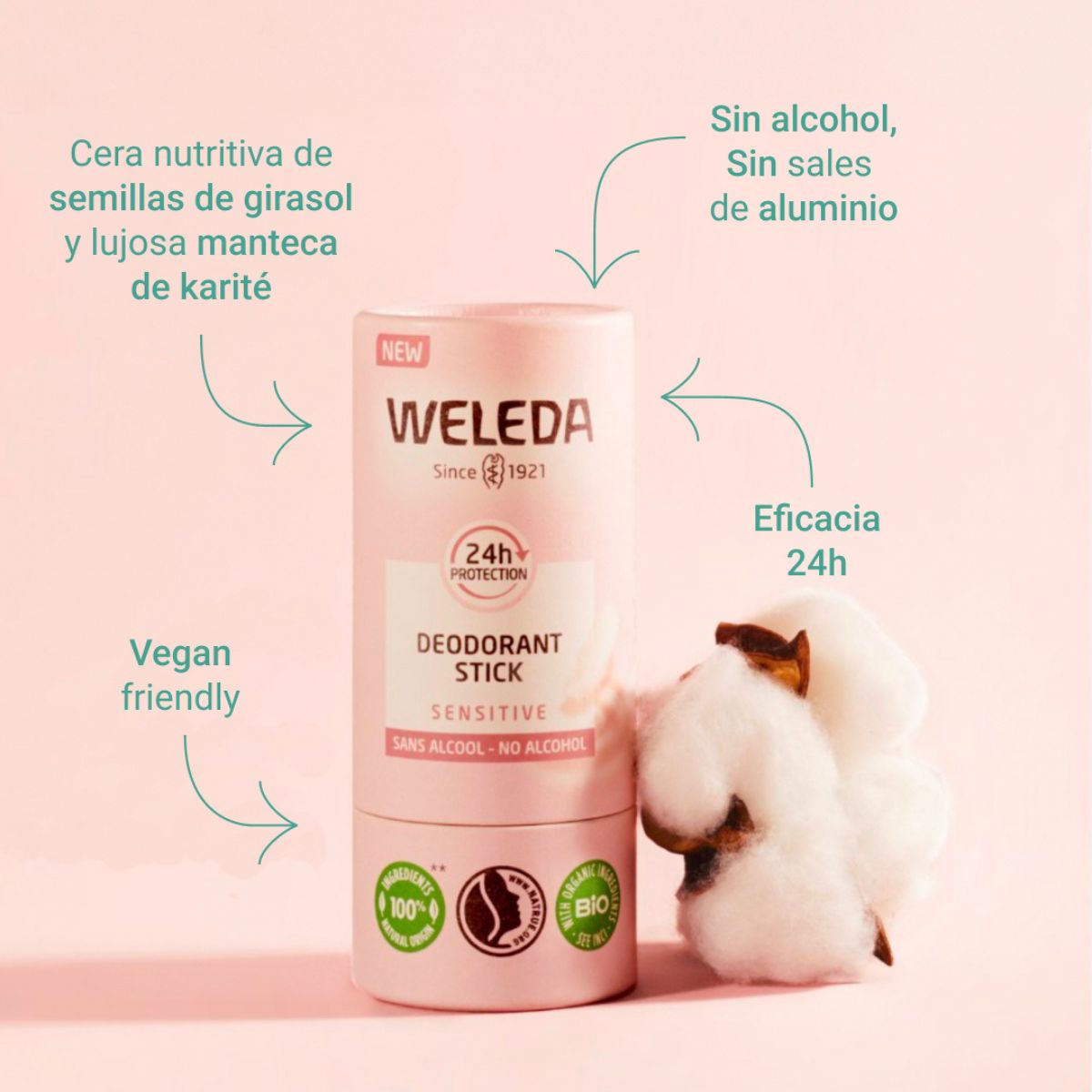 WELEDA Dezodorant w sztyfcie dla skóry wrażliwej 50 g