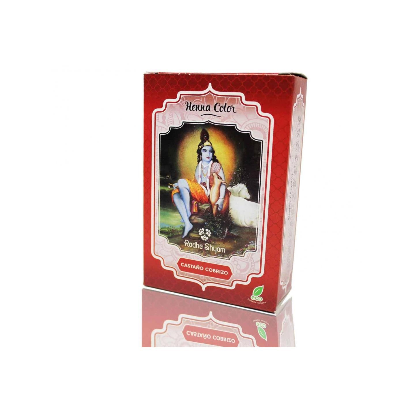 Kupferbraune Haarfarbe Henna-Pulver Radhe Shyam 100 g