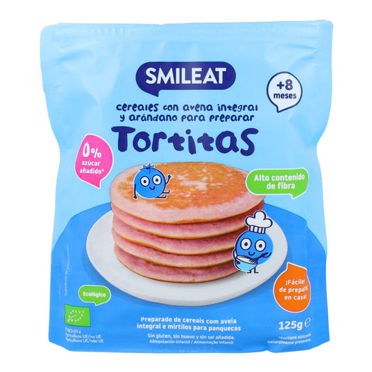 Mélange pour pancakes à l'avoine complète et aux myrtilles ECO Smileat 125 g