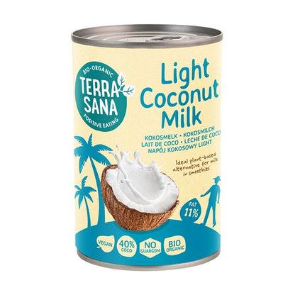Latte di cocco a basso contenuto di grassi 400 g Terrasana