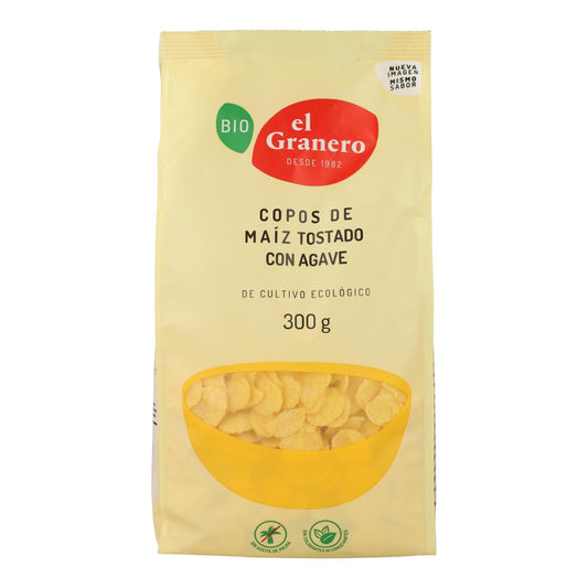 Geröstete Maisflocken mit Agave BIO El Granero, 300 g