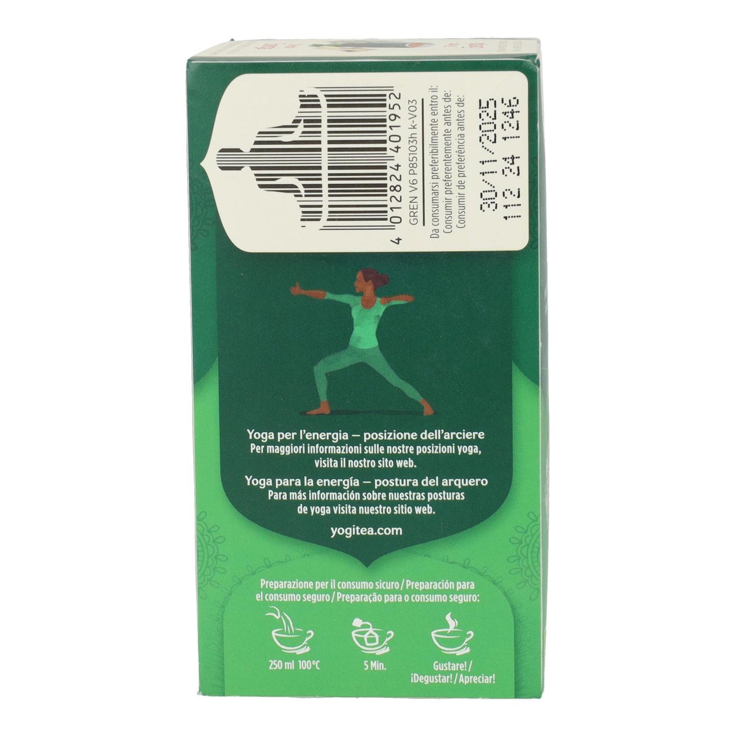 Yogi Tea BIO Tè verde Energia, 17 bustine