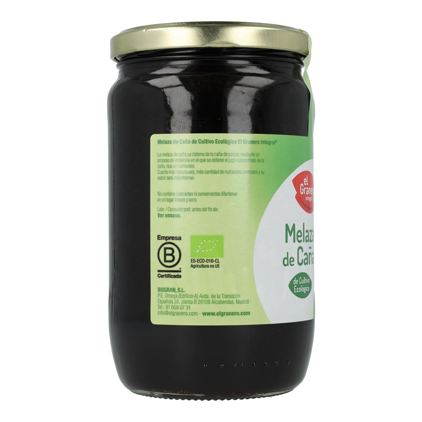 Mélasse de canne bio El Granero, 900 g