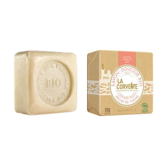 Sapone naturale in panetti Pesca di vigna La Corvette 100 g