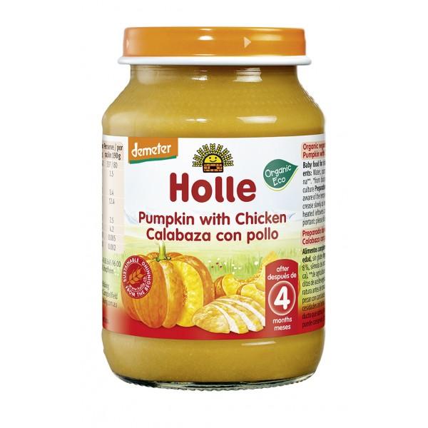 ECO-Glas Kürbis und Huhn  +5 Monate Holle 190 g