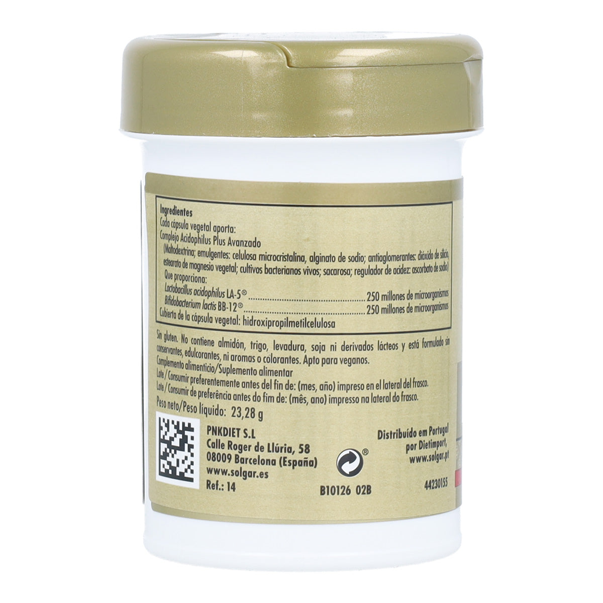 Pack of 2x Solgar Advanced Acidophilus Plus 60 Vegetable Capsules