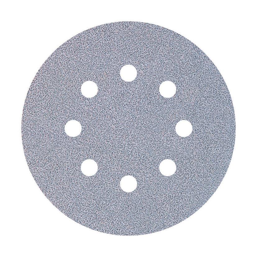 5 adhesive sanding discs for eccentric sanders Ø 125 mm Wolfcraft 80 grit