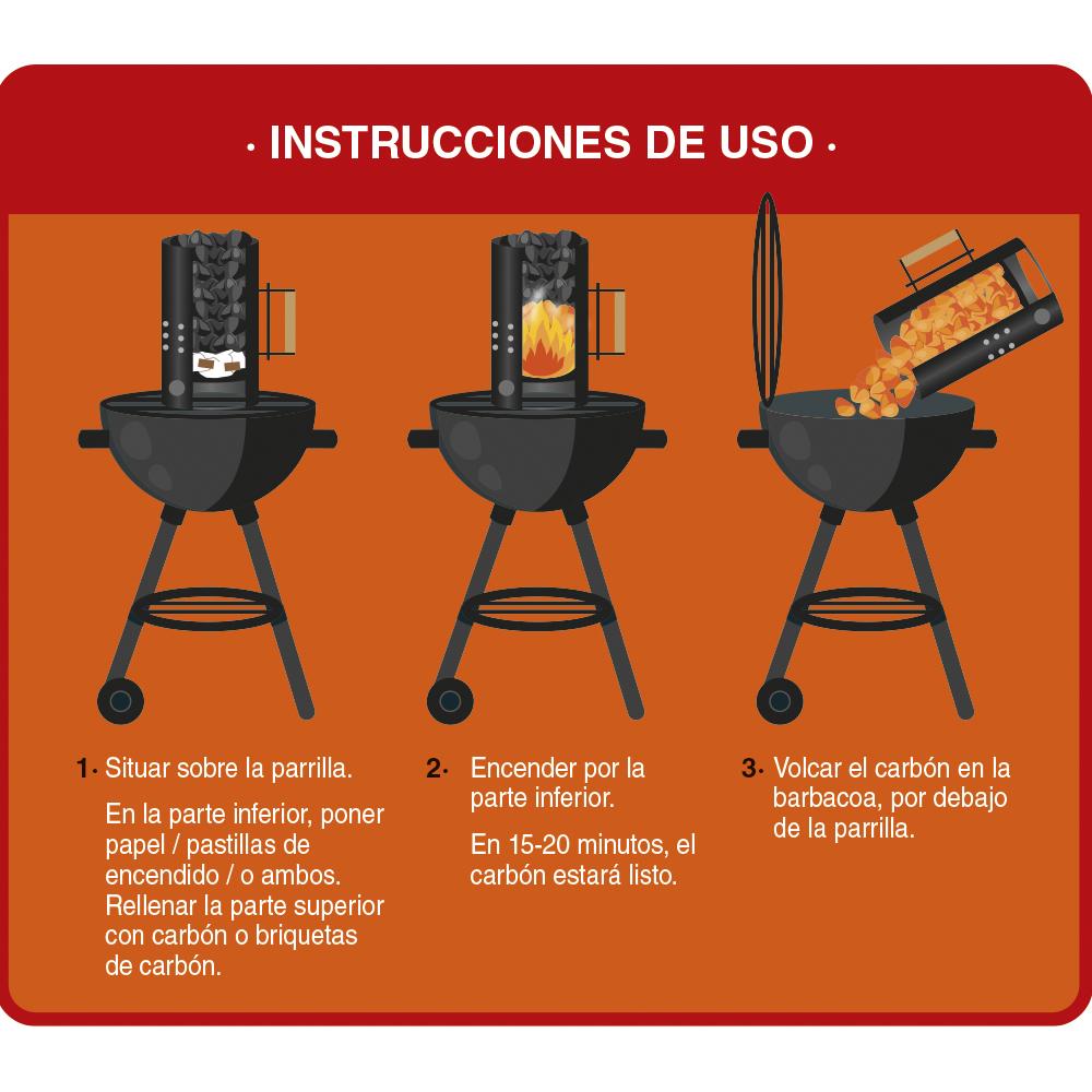 Zapalniczka do węgla drzewnego do grillowania Okfuego