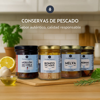 Pack 6x Mackerel in olive oil ECO Planeta Huerto 190 gr