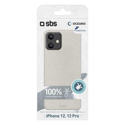 Coque écologique pour iPhone 12 / iPhone 12 Pro, blanche SBS