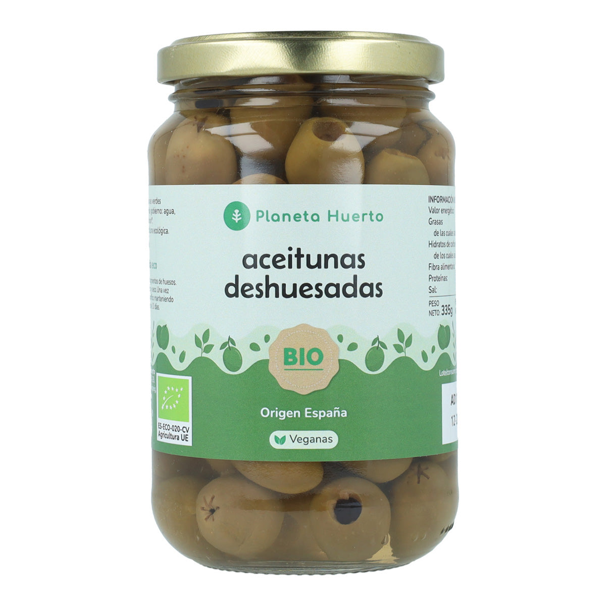 Confezione da 12 olive snocciolate Eco Planeta Huerto 335 g