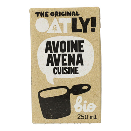 Lätt havregrynskräm Cuisine Oatly Bio, 250 ml