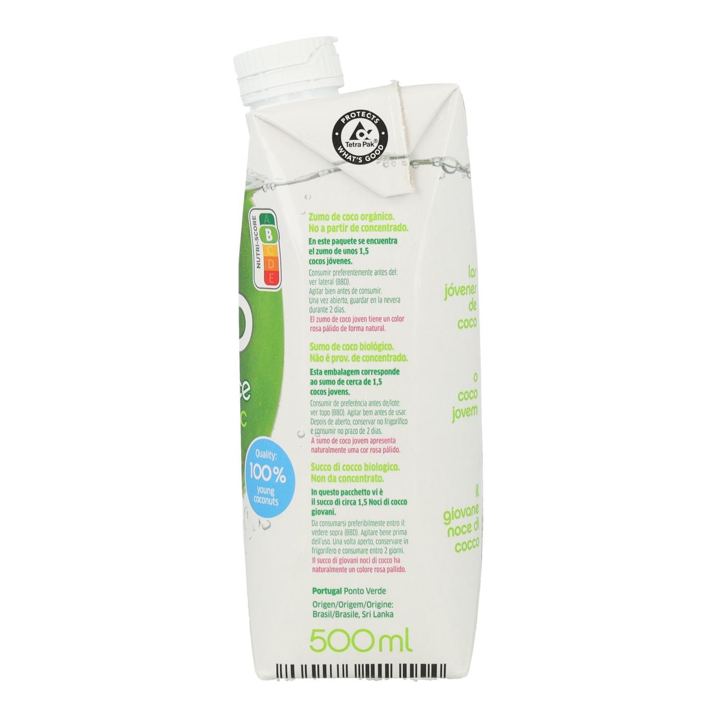 Natuurlijke kokosnootdrank Dr. Martins 500 ml