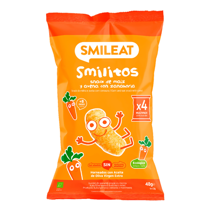 Smilito Mais, Hafer und Karotten Multipack ECO Smileat 4 Beutel à 12 g.