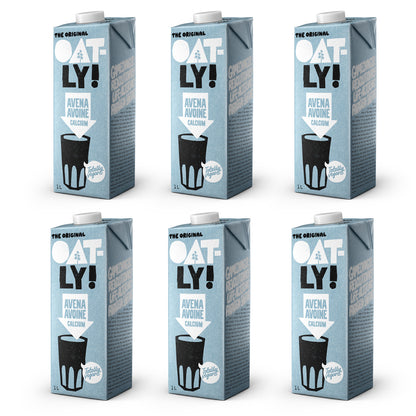 Pack 6x Bebida Avena Calcio, Oatly, 1 L