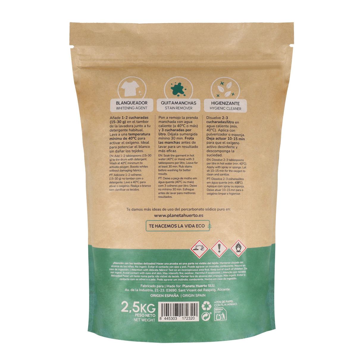 Natriumpercarbonaat Planeta Huerto 2,5 kg