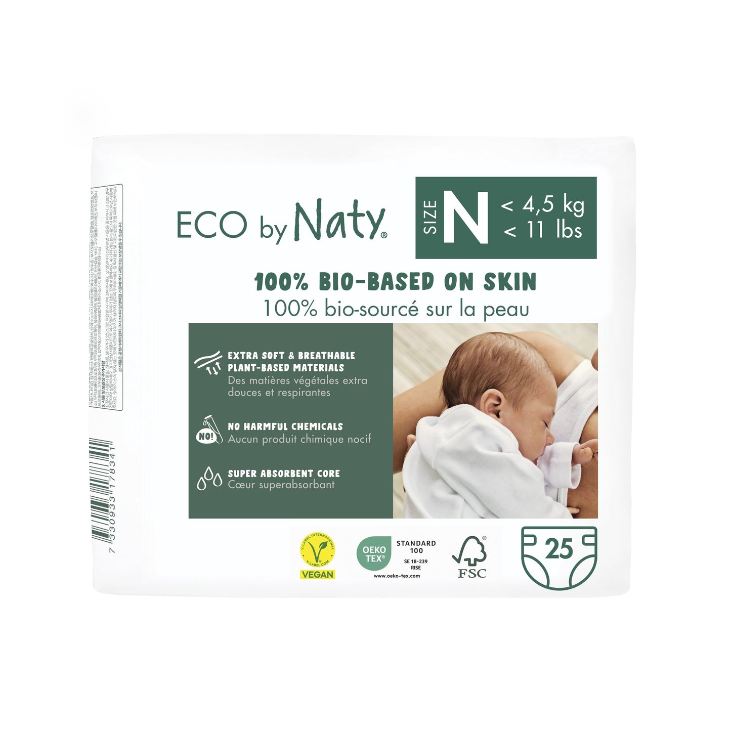 Premature luier 4,5 kg Naty 25 stuks