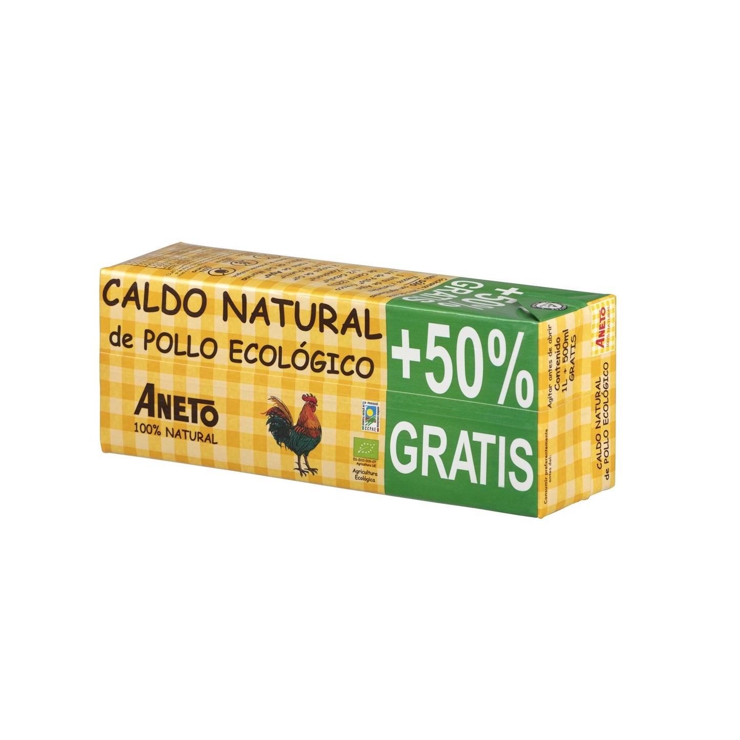 Natürliche Hühnerbrühe Eco Aneto 1 l  + 500 ml GRATIS