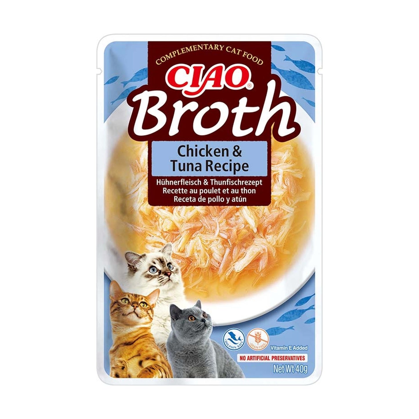 Churu Broth pouch Pollo con tonno in brodo 40 g