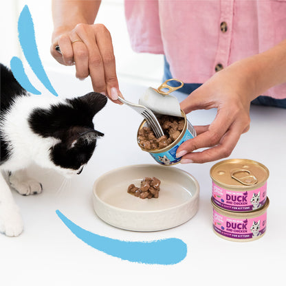 Nourriture humide pour chats en sauce Morceaux de morue et poulet Edgard & Cooper 85 g