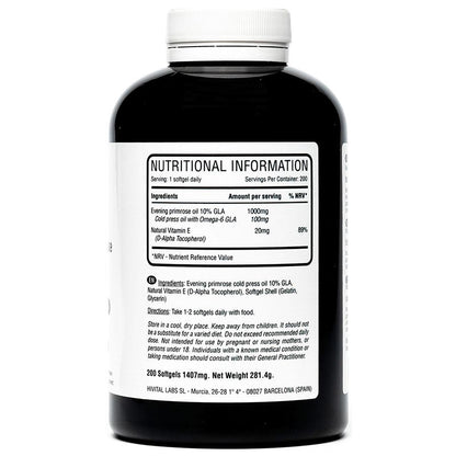 Olej z wiesiołka 1000 mg Hivital 200 kapsułek