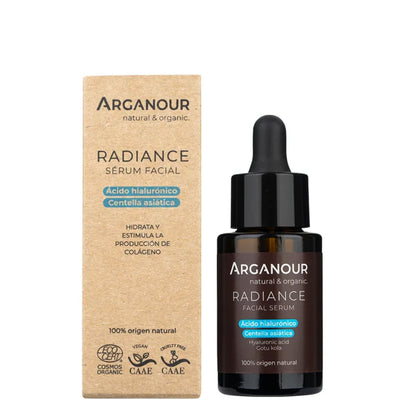 Ansiktsserum Radiance Hyaluronsyra och asiatisk centella Arganour 30 ml
