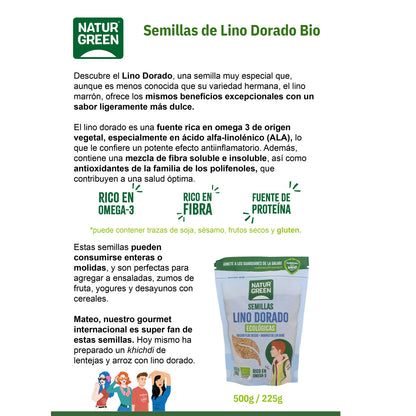 Lino Dorado Naturgreen 500 g