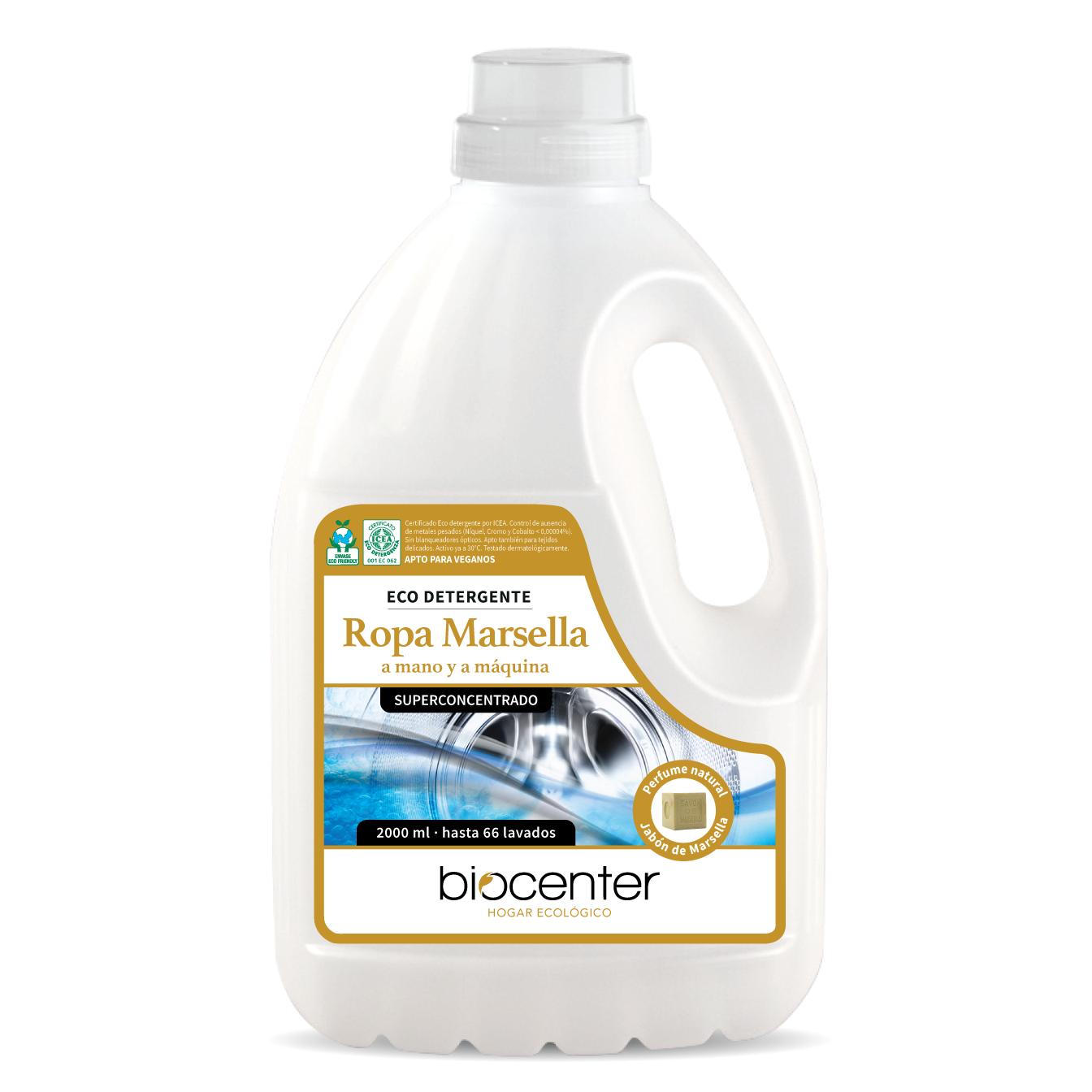 Detergente ecologico per bucato Marsiglia a mano e in lavatrice Biocenter 2 L