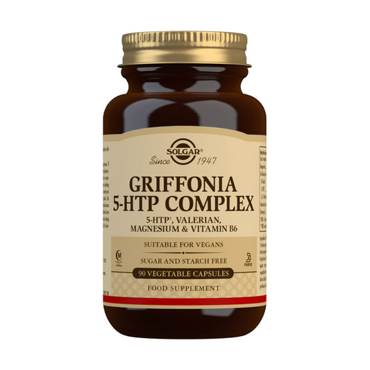 Griffonia 5-HTP-komplex, Solgar, 90 vegetabiliska kapslar