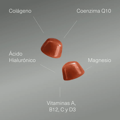 Collagène hydrolysé avec acide hyaluronique, coenzyme Q10, zinc et vitamines Aldous Bio 120 gélules