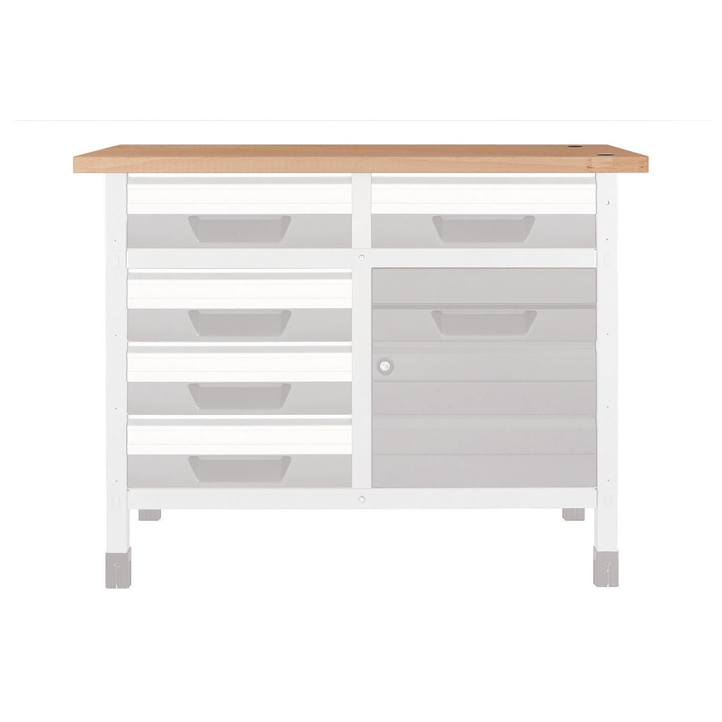 1 beech work surface S 650 x 650 x 30 mm Wolfcraft 6043000 S 650 x 650 x 30 mm