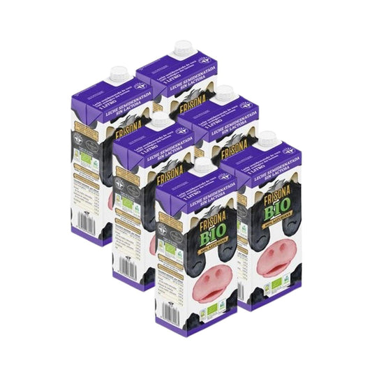 Laktosefreie fettarme Milch Frisona Bio Pack 6 Stück à 1 l