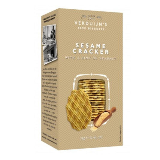 Crackers con sésamo y sal marina Verduijns 75g