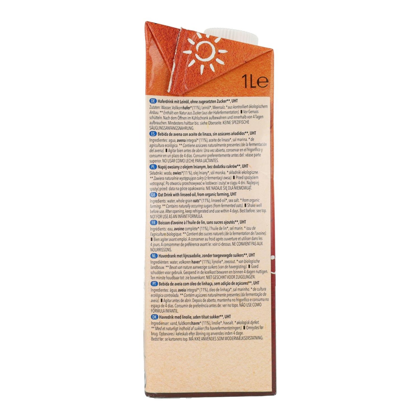 Natumi Organic Oat Drink with Omega 3 1 L