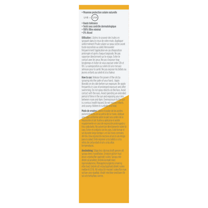Huile solaire en spray SPF 15 hypoallergénique Bioregena 90 ml