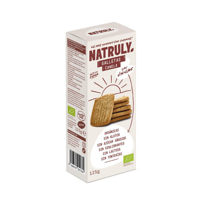 Natruly Organic Cinnamon Flavour Cookies 125 g
