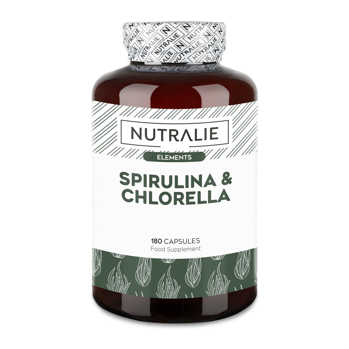 Nutralie Spirulina & Chlorella 1800 mg Energie und Kraft 180 Kapseln