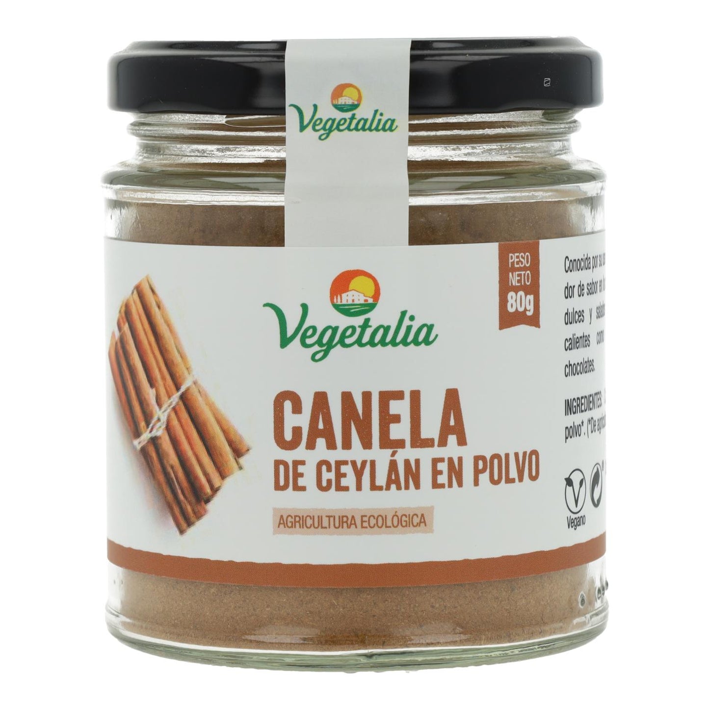 Cannelle de Ceylan en poudre Bio Vegetalia 80 g