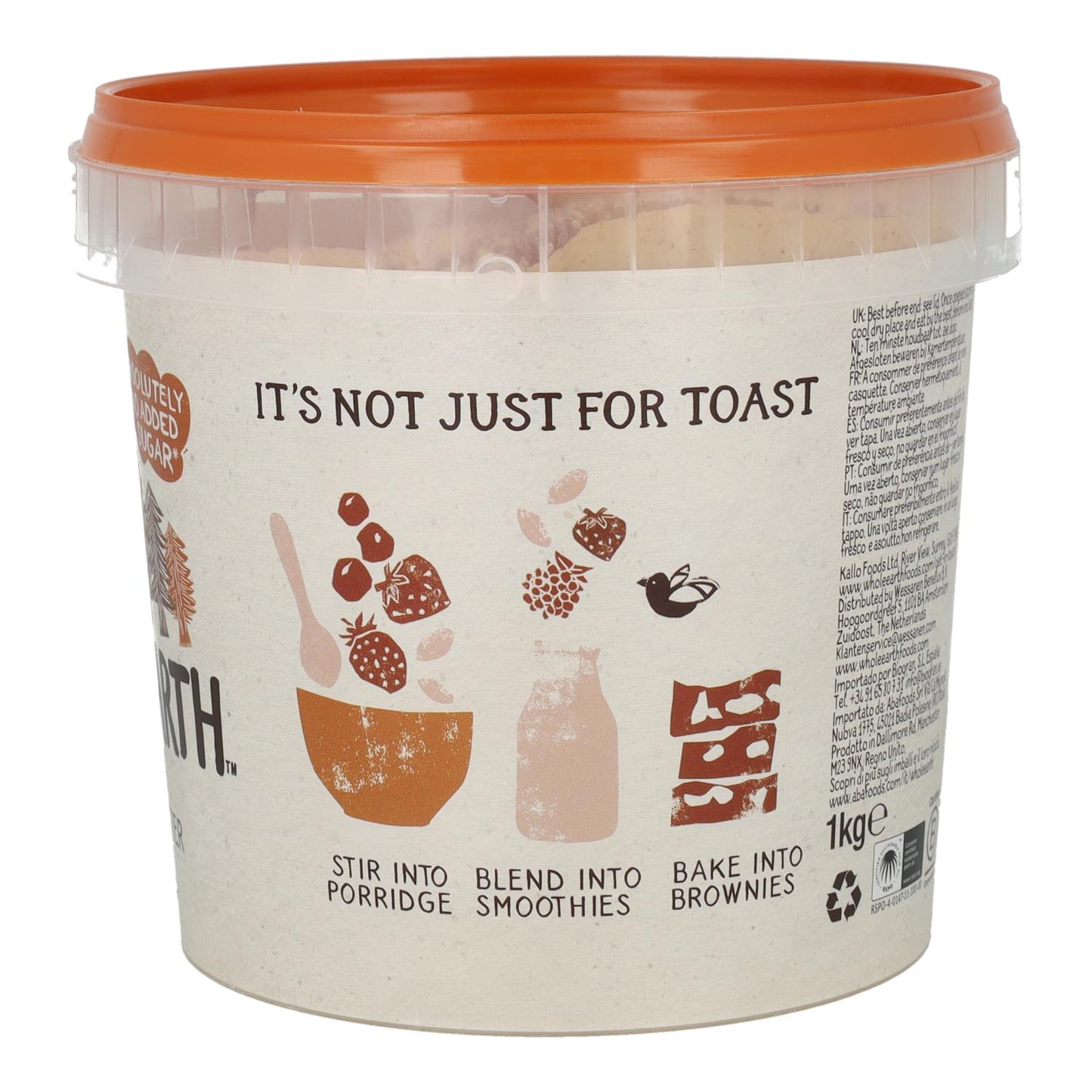 Beurre de cacahuète doux Whole Earth 1 kg