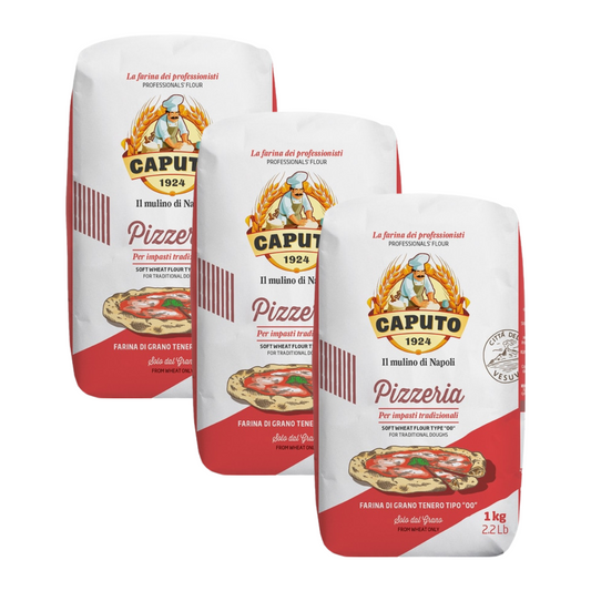 Pack 3 uds Harina Pizzeria tipo 00 Caputo 1kg
