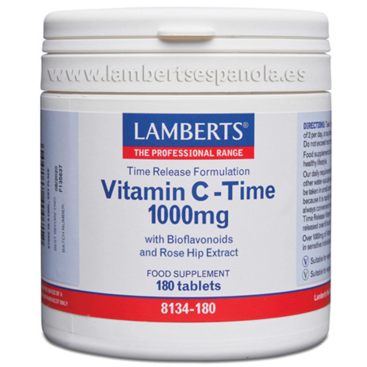 Witamina C o przedłużonym uwalnianiu 1000 mg Lamberts 180 tabletek