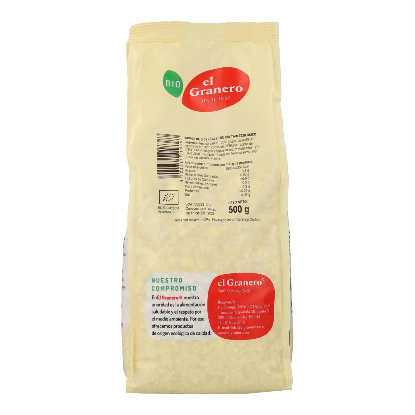 Fiocchi di 5 cereali El Granero 500 g
