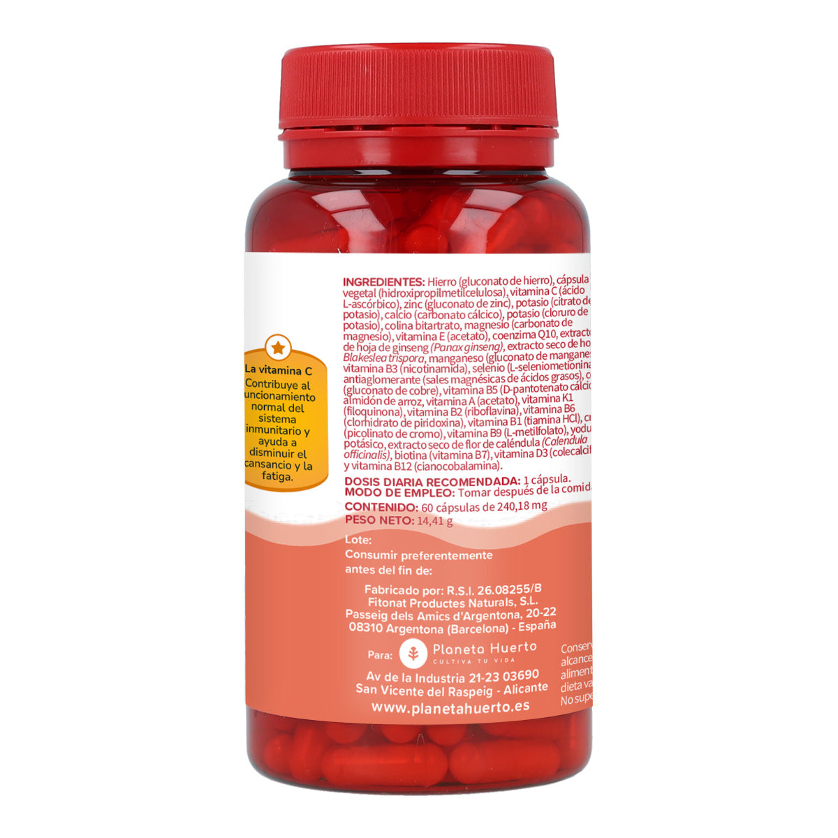 Complesso multivitaminico Planet Orchard 60 Cap.