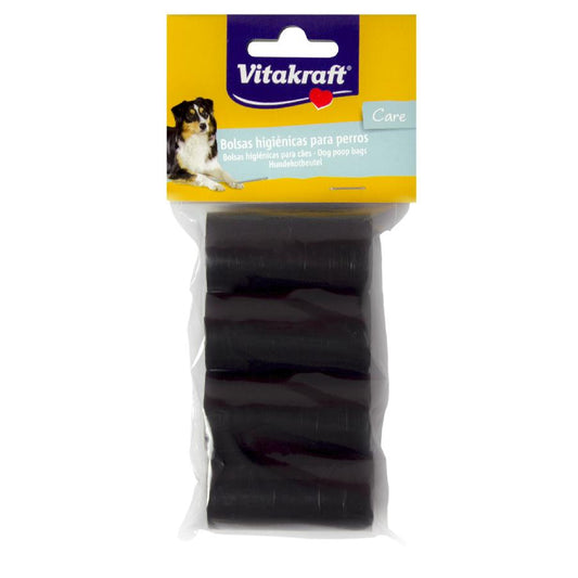 Vitakraft Sacs pour crottes de chien, recharge pour distributeur, 80 sacs - 4 rouleaux